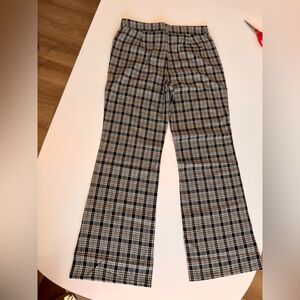Easel Plaid Flare Pants